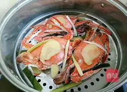 Illustration of how to make steamed crabs 6