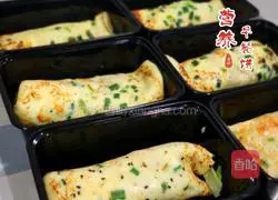 Illustration of how to make nutritious breakfast egg pancakes 15