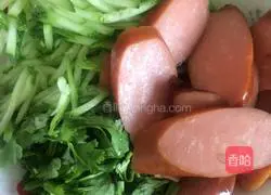 Illustration of making cold noodles 1