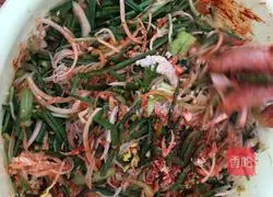 Illustration of how to make Korean mixed vegetables 12