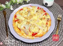 Illustration of how to make scallop seafood pizza 13