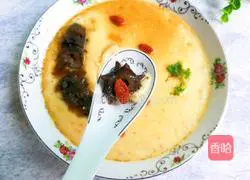 Illustration of how to make steamed eggs with sesame oil, wolfberry and sea cucumber 11