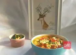 Illustration of how to make simple and delicious tomato and egg soup in 5 minutes 8