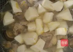 Illustration of how to make yam stewed with chicken soup 5