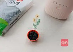 Illustration of how to make rice black rice paste 3