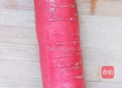 Illustration of how to make sweet and sour radish shreds 1