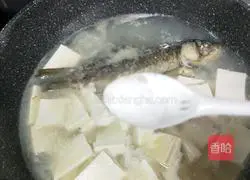 Illustration of how to make crucian carp tofu soup 13