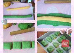 Illustration of how to make two-color steamed buns with carrot and spinach 6