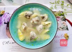 Illustration of Spring Bamboo Shoots and Pork Ribs Soup 11