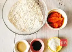 Illustration of how to make pumpkin and hedgehog steamed buns 1