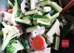 Illustration of how to mix vegetables and assorted vegetables 5