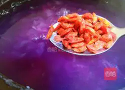 Illustration of how to make purple sweet potato and white fungus soup 7