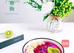 Illustration of how to make dragon fruit and banana smoothie 5