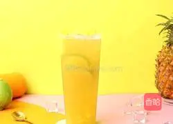 Illustration of how to make golden pineapple and lemon tea 10