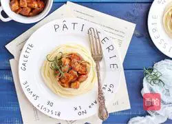 Illustration of how to make black pepper salmon pasta 14