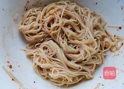 Illustration of homemade spicy crispy noodles 4