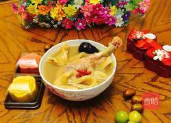 Illustration of how to cook chicken soup with fish maw 22