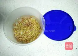 Illustration of how to make peanut soy milk 2