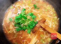 Tomato Enoki Mushroom Soup Recipe Illustration 15