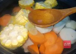 Pork Ribs Illustration of how to make corn and water chestnut soup 8