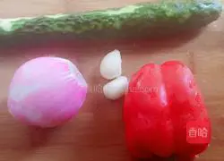Illustration of how to make onions and cucumbers 1