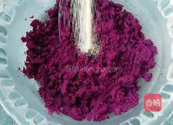 Illustration of how to make purple sweet potato and yam steamed buns 2