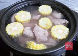 Illustration of how to make yam and duck soup 4