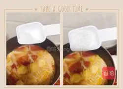 Illustration of how to make tomato and enoki mushroom tofu soup 5