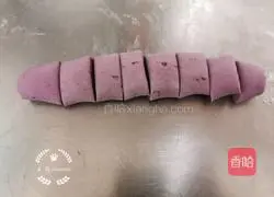 Illustration of how to make purple sweet potato and red date steamed buns 7