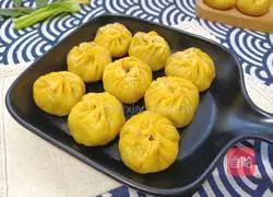 Illustration of how to make mini pan-fried buns (rice and meat stuffing) 1