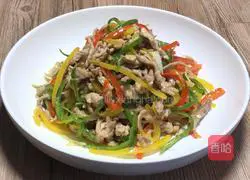 Illustration of how to make shredded bell pepper 14