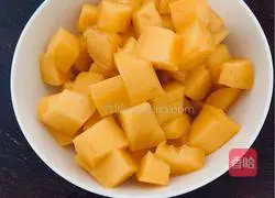 Mango Coconut Juice Sago Recipe Illustration 3