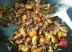 Illustration of braised pork with pickled vegetables 13