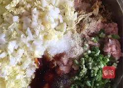 Illustration of making cabbage, pork and shrimp dumplings 5