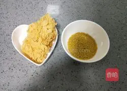 Illustration of how to make millet tremella pulp 1