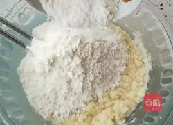 Illustration of how to make okara pancakes 2