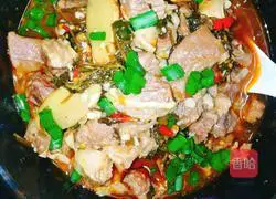 Beef Brisket Illustration of how to make Lei Gonggen Decoction 8