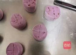 Illustration of how to make purple sweet potato and red date steamed buns 9