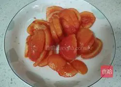 Illustration of how to make tomato and egg crispy broth 1