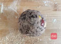 Illustration of how to make rhubarb rice and sticky bean buns 8