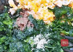 Spinach, fungus and egg pie recipe 6