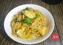 Illustration of how to make fried noodles with eggs 10