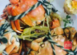 Illustration of steamed hairy crabs 5