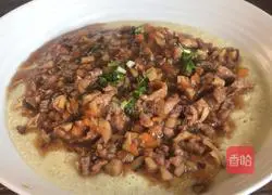 Illustration of how to make minced meat and steamed eggs 15