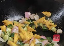 Illustration of how to make fried chicken with pineapple 12