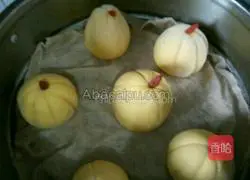 Illustration of how to make pumpkin steamed buns 7