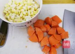 Carrot, corn and pork dumplings recipe 1