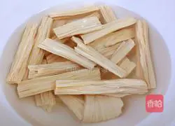 Illustration of how to make yuba mixed with fungus 2