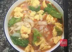 Illustration of how to make tomato and egg noodles 10