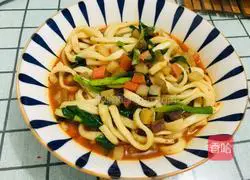 Illustration of how to make vegetarian noodles 8